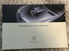 2006 Mercedes Benz "Factory Approved Service Products" Owners Manual Supplement - $8.49