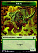 Rhino // Wolf Double-Sided Token Commander: Innistrad: Midnight Hunt Reg... - $1.83
