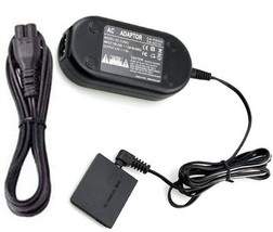 Ac Adapter KIT + DC Coupler for Canon A2500 A2600 SX400 ELPH 110 115 130... - $17.89