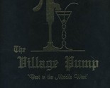The Village Pump  Menu Indianapolis Indiana 1980&#39;s - $35.61