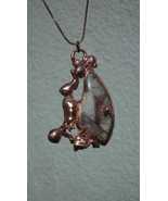 Copper formed Golden Healer Red pendant - $866.84 MXN+