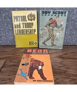 Three Vintage 1970’s Boy Scout Books Bear Scout Patrol Troop Leadership JD - €8,61 EUR
