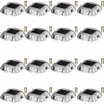 Driveway Lights 16-Pack Solar Driveway Lights Bright White with Screw Solar ... - $141.56