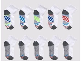Hanes Boys&#39; Premium Ankle Athletic Socks 11 Pack White, Medium 9-2 1/2 Shoe Size - £8.62 GBP