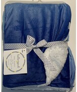 NEW Hello Spud Baby Soft Quilt Plush Baby Infant Throw Blanket in Blue G... - $285.10 MXN