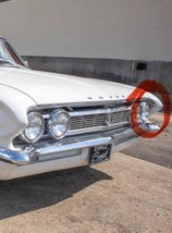 1962 Buick Skylark Special Chrome Front Metal Fender Corner Trim Left 13... - $68.31