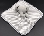 Wonder Nation Elephant Lovey Security Blanket Stripes Satin Plush - $9.99