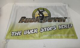 Buck Fever "The Buck Stops Here!" Deer Hunting Car Window Flag - $14.80