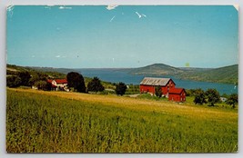 Canandaigua Lake Bare Hill Vine Valley South End NY  Postcard W27 - £5.49 GBP