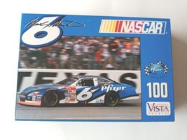 Vintage Sealed NOS Vista Puzzle 100 piece NASCAR #6 Mark Marksman Pfizer  - £13.17 GBP