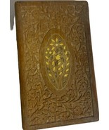 Large Hand carved Wooden Jewellery Cigarette Case  Storage Trinket Box 2... - $29.26