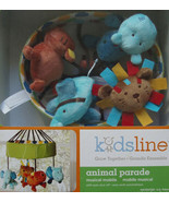 KIDSLINE ANIMAL PARADE MUSICAL  NURSERY BED MOBILE CRIB BEDDING NEW - $1,362.03 MXN