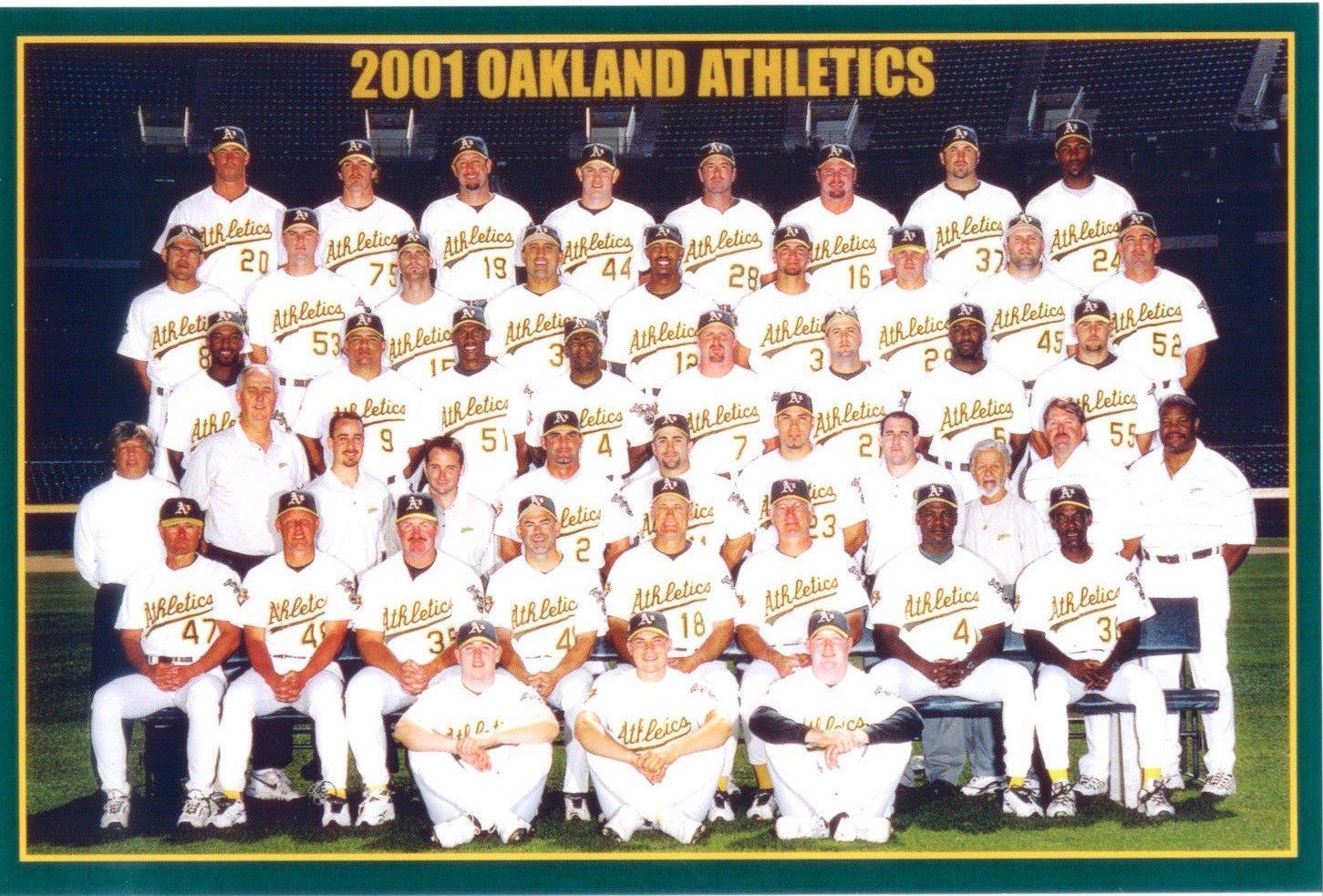 Primary image for 2001 OAKLAND ATHLETICS A's 8X10 TEAM PHOTO MLB BASEBALL PICTURE