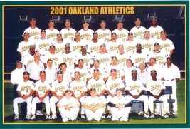 2001 OAKLAND ATHLETICS A&#39;s 8X10 TEAM PHOTO MLB BASEBALL PICTURE - £3.93 GBP