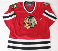 Chicago Blackhawks Red Hockey Jersey by Starter Youth  L/XL Embroidered Logo - £13.30 GBP