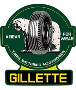 Gillette Tires Laser Cut  Metal Advertisement Sign - $69.95