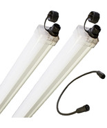 2X Tri proof 4FT LED TUBE LIGHT 30W WATERPROOF + POWER &amp; 1FT LINK CABLE - $157.05 CAD