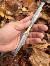 Tooth Pick  double-Edged M48 Military Damascus steel Dagger boot Knife - $23.72