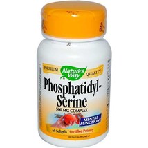 Nature&#39;s Way Phosphatidylserine - Brain function 100 mg - 60 Softgels Exp 3/2024 - £12.02 GBP