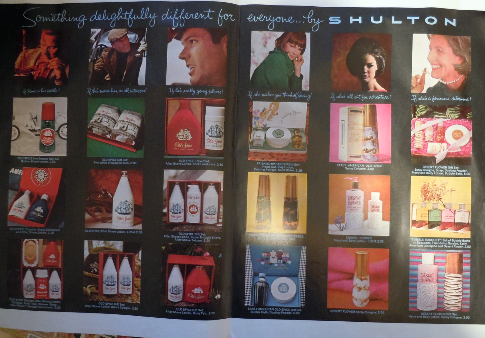 Old Spice Desert Flower Gifts by Shulton Magazine Advertisement 1963 - $5.99