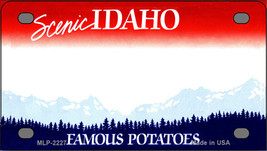 Idaho Blank Novelty Mini Metal License Plate Tag - $14.95