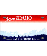 Idaho Blank Novelty Mini Metal License Plate Tag - $20.44 CAD