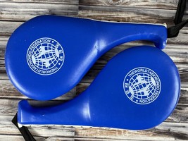 The World Taekwondo Federation Blue Kicking Clapper Pads - Lot of 2 - £11.59 GBP