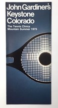 John Gardiner&#39;s Keystone Colorado Tennis Clinics Mountain Summer 1975 Br... - £24.17 GBP