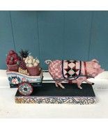 Jim Shore “ The Little Piggy Went to Market Pig Pulling Cart *read - £24.92 GBP
