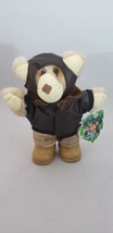 Furskins Orville T Plush Teddy Bear Aviator Jacket Pilot 7&quot; with Tags 1988 - £4.73 GBP