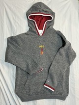 USC Trojans CHAMPION Adult Large Hoodie Sweatshirt Gray Great Condition - $17.32