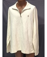 Polo Ralph Lauren Sweater Mens Size Large Pullover Half Zip Estate Rib C... - £61.91 GBP