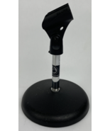 Vintage OEM Atlas DS-5 Microphone desk stand D7-5 DS-10 w Shure Mic Clip - $40.73 CAD