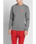 Nike Air Crew Carbon Heather &amp; Bright Crimson Sweatshirt Mens Sz XL  - €16,96 EUR