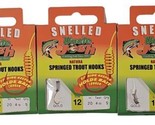 Uncle Josh Snelled Springed Trout Hooks  Size 12 Qty. 5- Lot of 3 Packs-... - $12.86