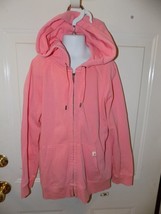 J.Crew Pink Hooded Zip Up Jacket Size M Girl&#39;s EUC - £11.82 GBP