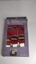 NBA Licensed Baby Atlanta Falcons 3-Pack Pacifier Clips BPA Free  (opene... - £5.35 GBP