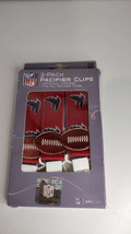 NBA Licensed Baby Atlanta Falcons 3-Pack Pacifier Clips BPA Free  (opene... - $6.80