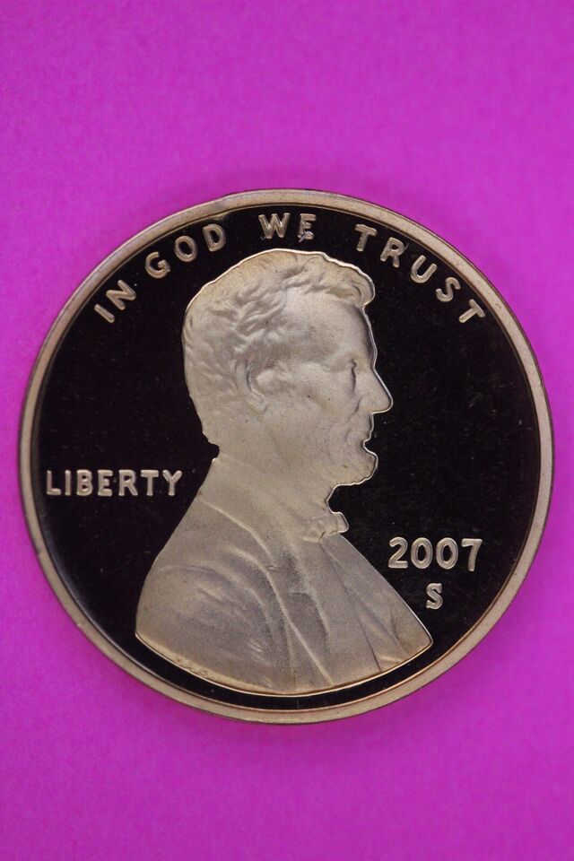 Gem Proof 2007 S Ultra Deep Cameo Lincoln Memorial Cent Same Coin In Pic... - $9.99