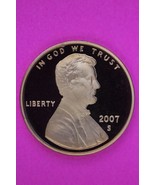 Gem Proof 2007 S Ultra Deep Cameo Lincoln Memorial Cent Same Coin In Pic... - $9.99