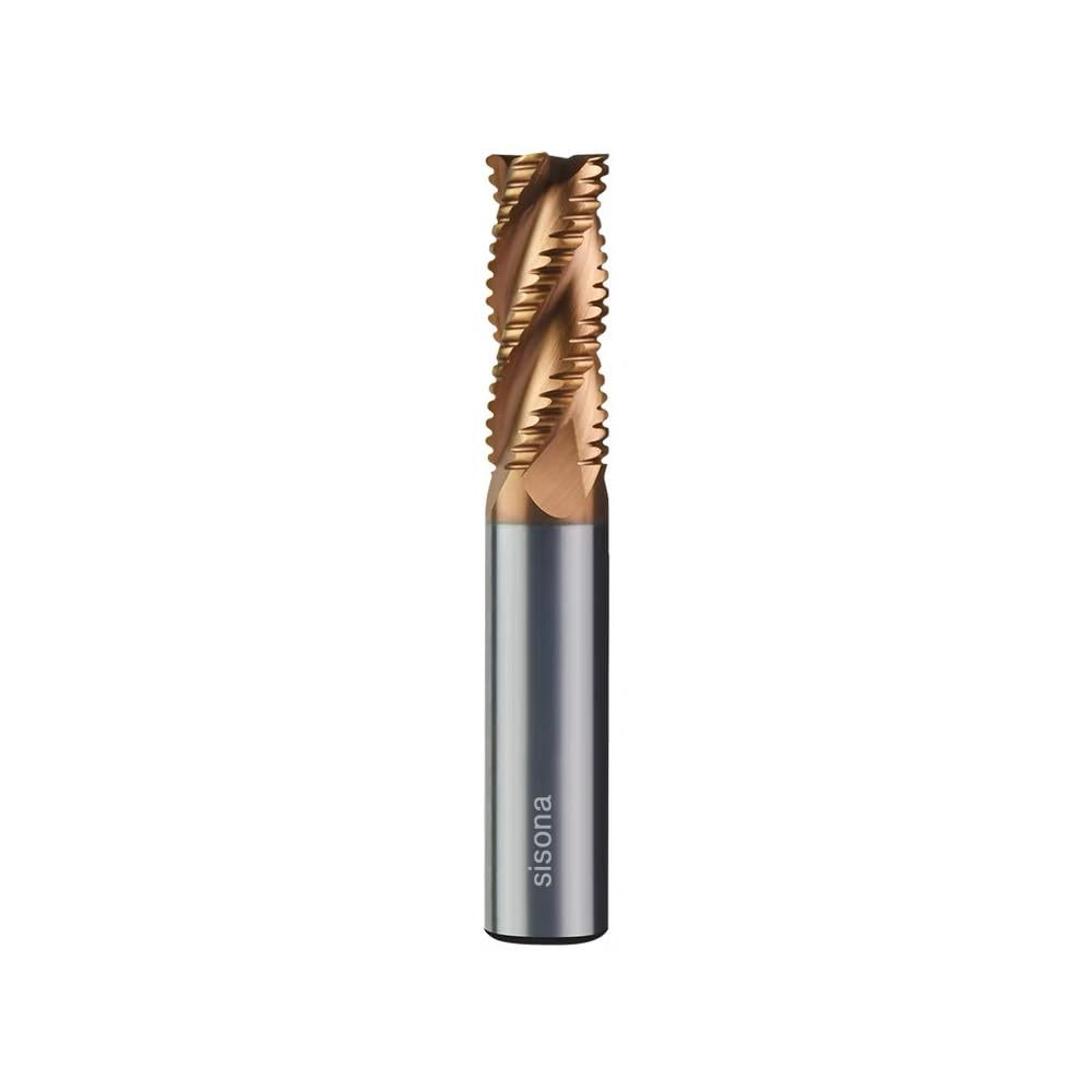 1/4&quot; Carbide Roughing End Mill - 4 Flute - 1/4&#39;&#39; Shk Dia, 2-1/2&#39;&#39; Oal - For - $35.99
