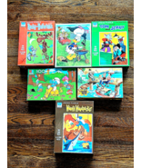 Vintage Cartoon Jigsaw Puzzles Popeye Donald Duck Rocky Bullwinkle Lot o... - $40.68 CAD