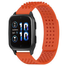 For Garmin Forerunner Sq2 Music 20mm Holes Breathable 3D Dots Silicone Watch Ban - £3.15 GBP