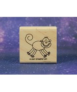SMILING MONKEY, Wood Mounted Rubber Stamp, by Stampin&#39; Up!  Zoofari 2007 - $5.18 CAD