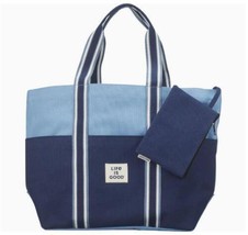 Life Is Good On-The-Go Canvas Tote, Blue - £19.73 GBP