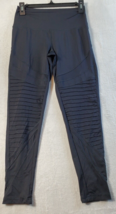 Aerie Activewear Leggings Womens Medium Black Elastic Waist Flat Front P... - $17.49