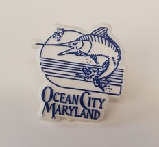 Ocean City Maryland Swordfish Collectible Souvenir Plastic Lapel Hat Pin - £13.17 GBP