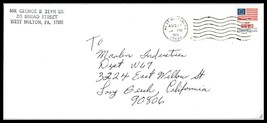 1976 US Cover - West Milton, Pennsylvania to Long Beach, CA W1 - £2.21 GBP