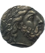 Reproducción de la antigua medalla de Tesalia - Zeus Laureado y caballo ... - $18.55 CAD