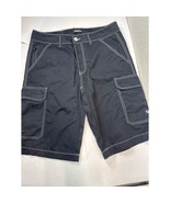 True Religion Men&#39;s Cargo Shorts Utility Jet Black Y2K 108056R5 Size 34 NWT - €42,77 EUR